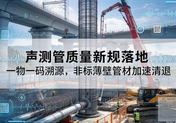 桐乡声测管质量新规落地，一物一码溯源，非标薄壁管材加速清退